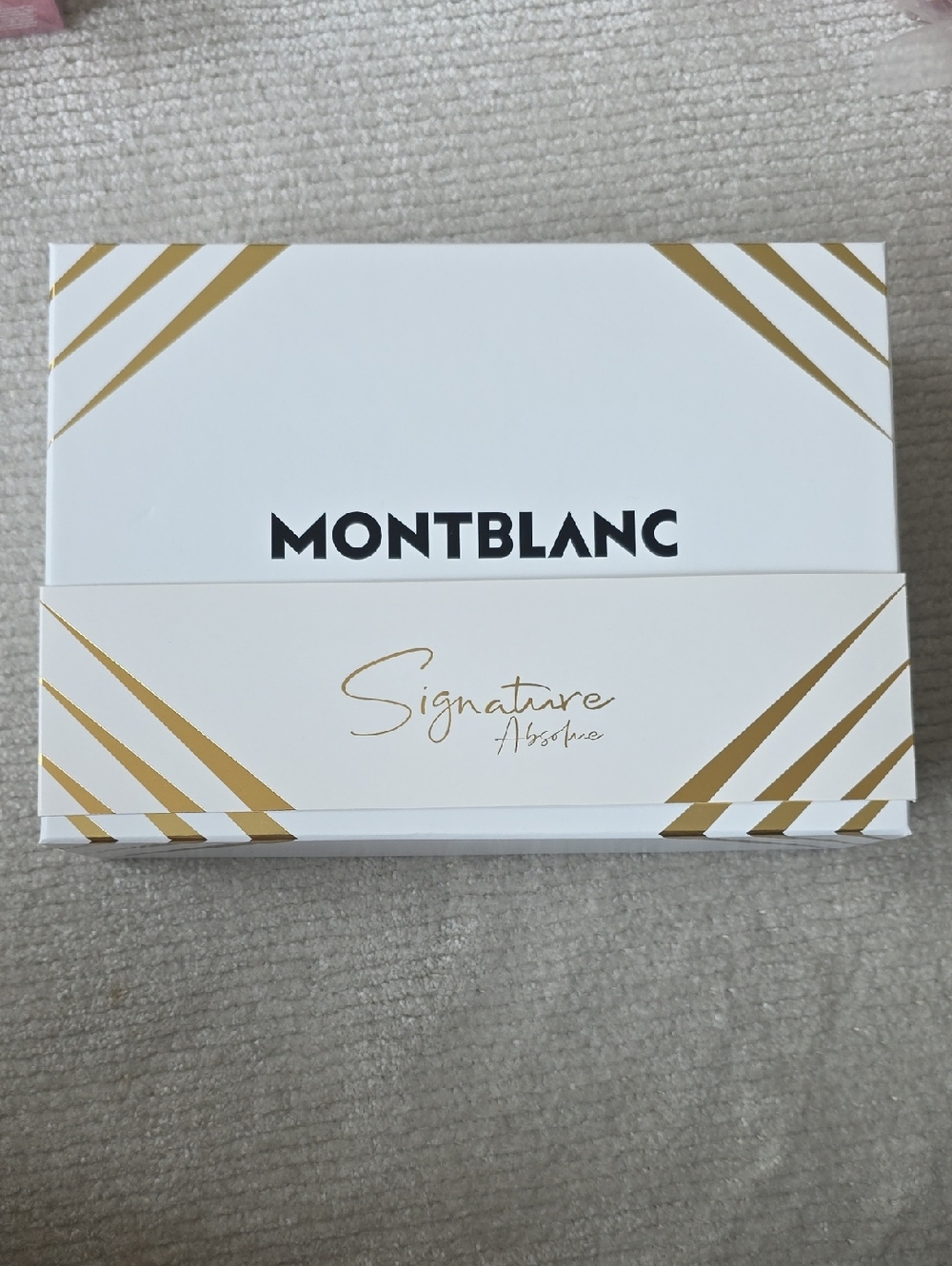 Montblanc Signature Absolute Skincare Set - White & Gold Accents